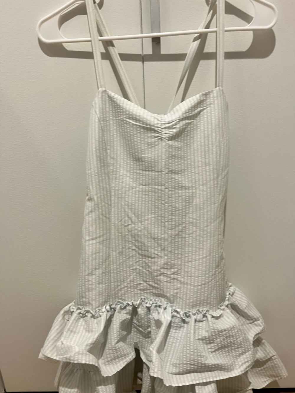 Ralph Lauren White Striped Ruffle Hem Sundress NWT - Picture 4 of 9